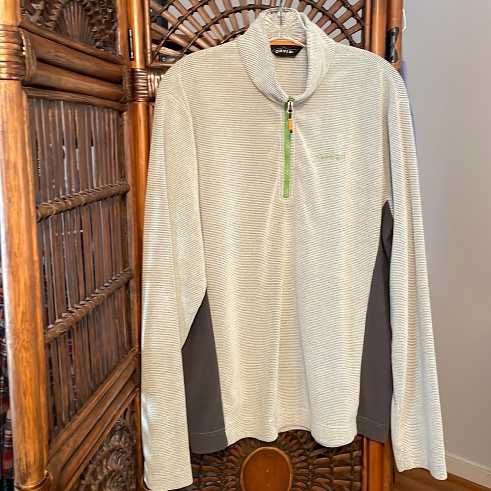 Mens Orvis Sz M quarter zip